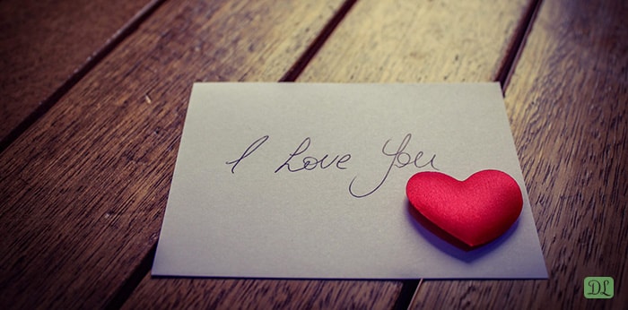 a romantic love letter for her